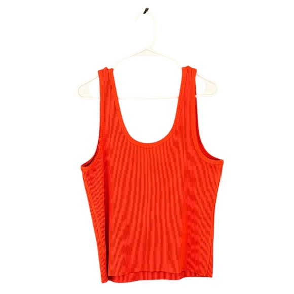 NEW Vince Scoop Neck Rib Tank XL Orange - Picture 6 of 11